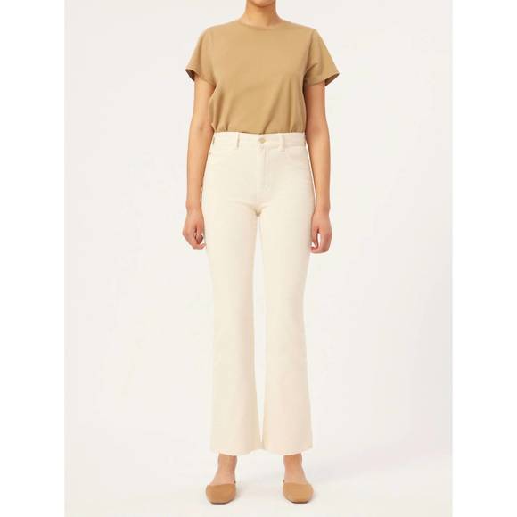 NEW DL1961 - WOMEN'S bridget boot high rise instasculpt crop jean in manilla - Picture 1 of 6